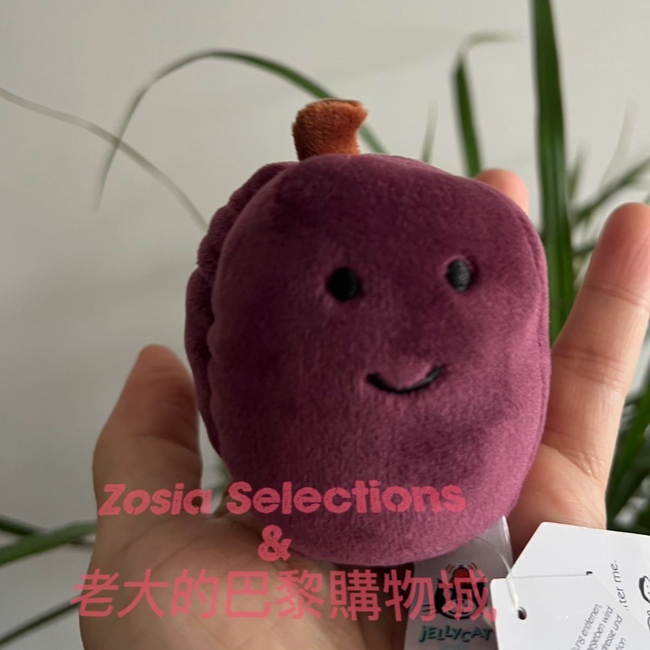 🇫🇷法國直送 Jellycat 微笑的李子 ✨稀有款  Fabulous Plum 李子娃娃 退休款娃娃-細節圖2