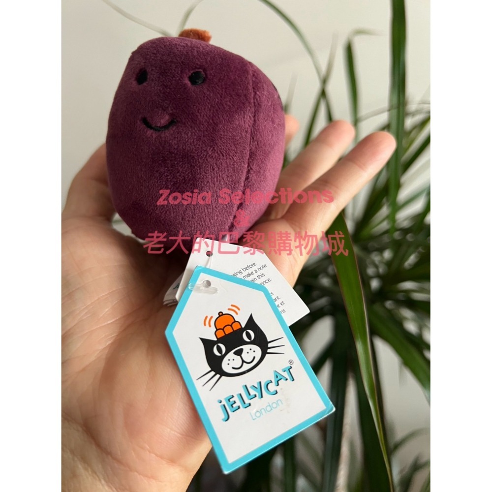 🇫🇷法國直送 Jellycat 微笑的李子 ✨稀有款  Fabulous Plum 李子娃娃 退休款娃娃-細節圖3