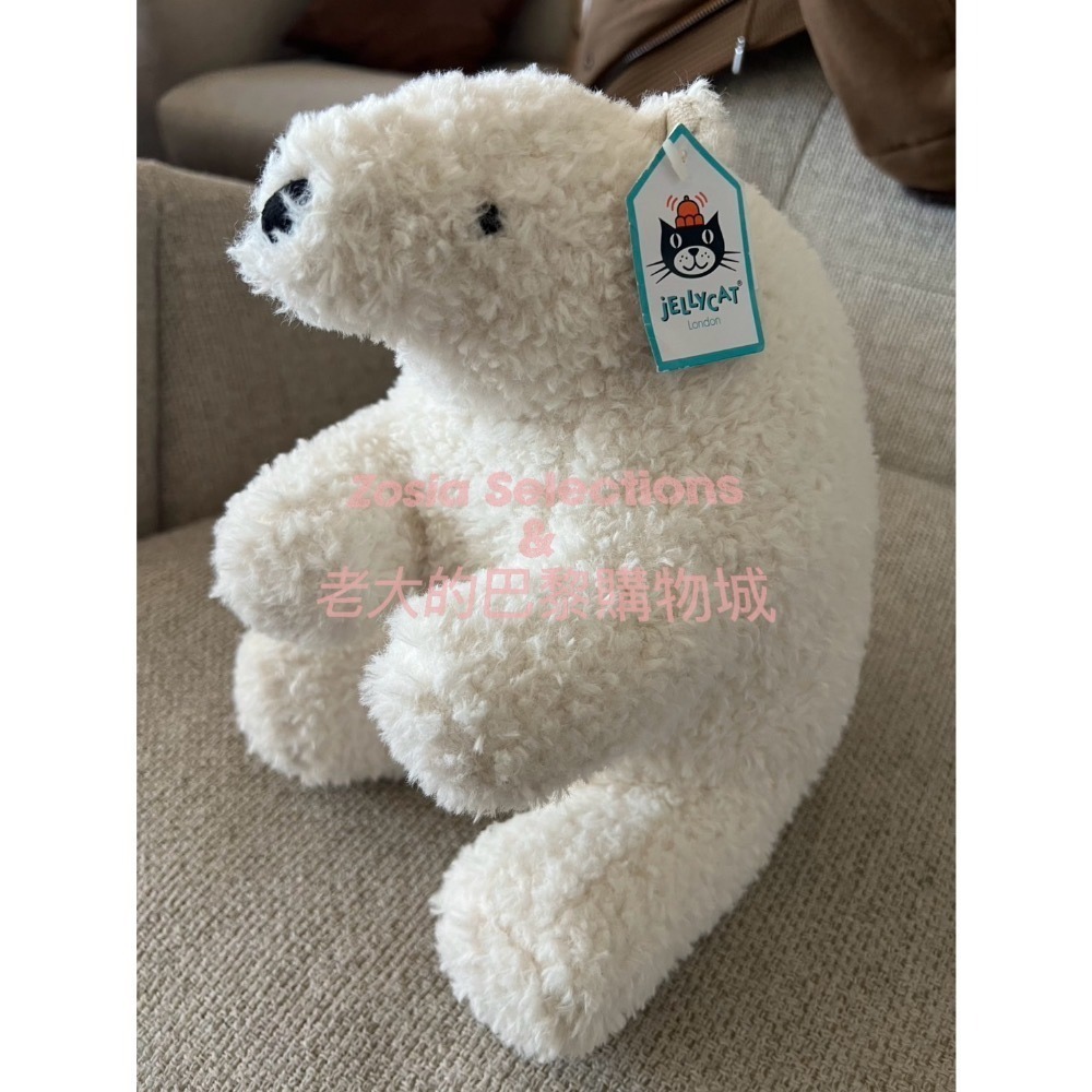 🇫🇷法國直送 Jellycat ✨稀有款 絕版北極熊娃娃(M) Wistful Polar Bear 退休款 玩偶-細節圖3
