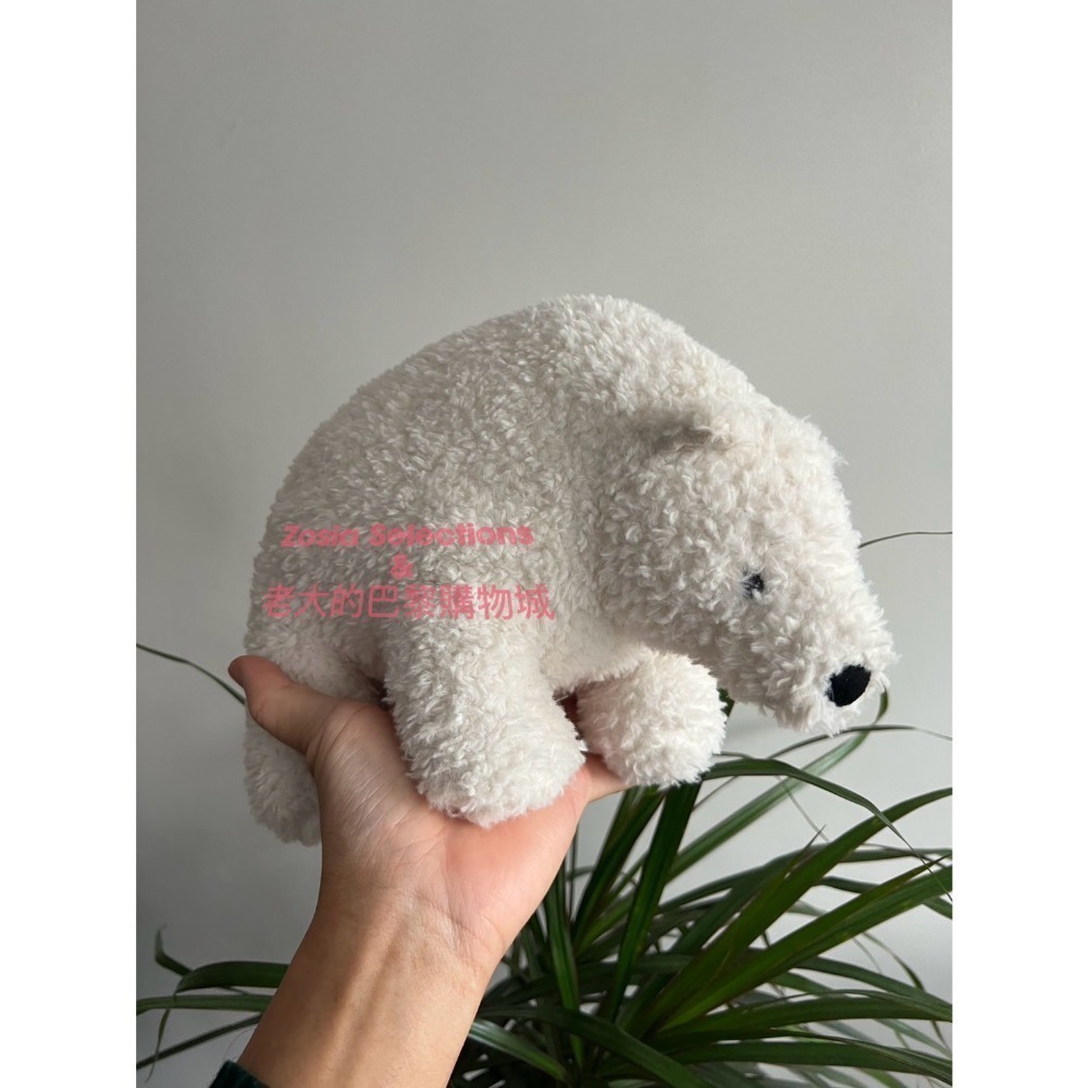 🇫🇷法國直送 Jellycat ✨稀有款 絕版北極熊娃娃(M) Wistful Polar Bear 退休款 玩偶-細節圖4