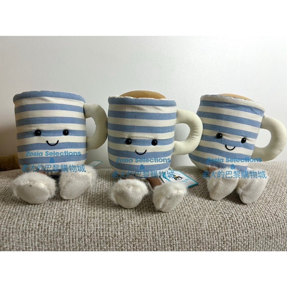 🇪🇺歐洲限定 Jellycat 條紋馬克杯 娃娃Amuseables Rosie Lea Mug of Tea-細節圖2