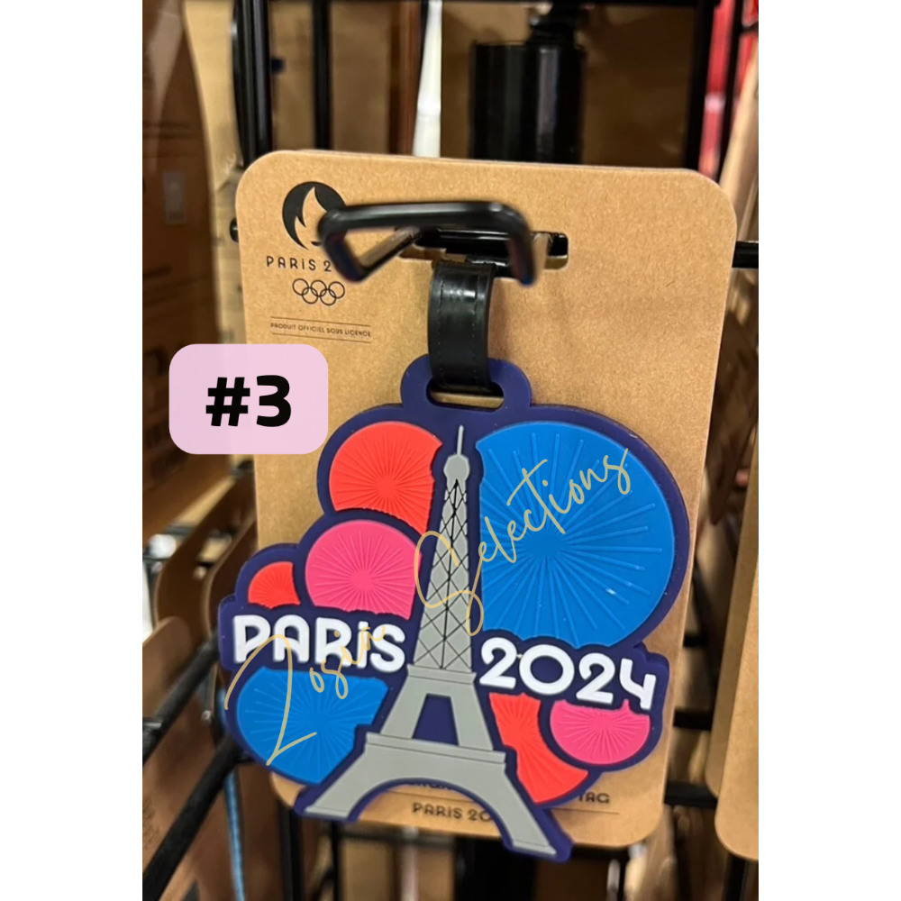 《🇫🇷2024法國巴黎奧運限定》現貨#3-繽紛煙火＇灰色＇巴黎鐵塔 行李吊牌 艾菲爾鐵塔 巴黎紀念品 旅行吊牌-細節圖2