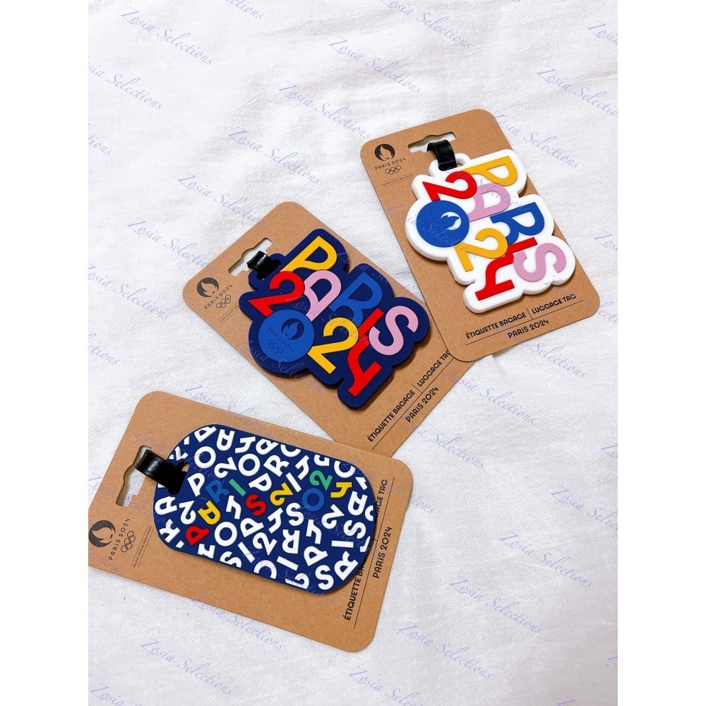 《🇫🇷2024法國巴黎奧運限定》現貨 #27-2024奧運紀念款 藍色底 行李吊牌 奧運項目 旅行吊牌-細節圖2