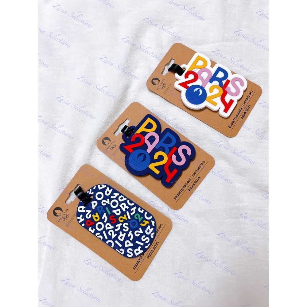 《🇫🇷2024法國巴黎奧運限定》現貨 #27-2024奧運紀念款 藍色底 行李吊牌 奧運項目 旅行吊牌-細節圖3