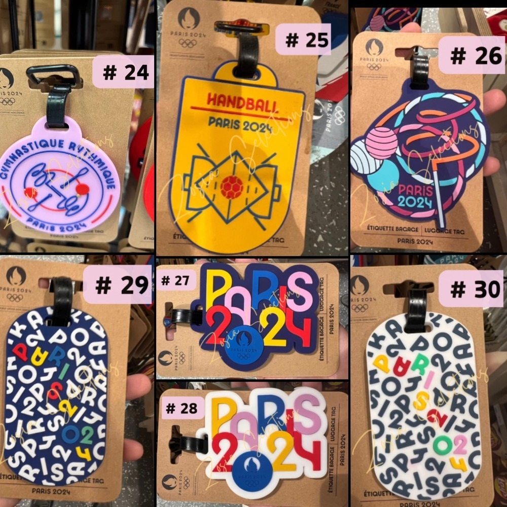 《🇫🇷2024法國巴黎奧運限定》現貨 #27-2024奧運紀念款 藍色底 行李吊牌 奧運項目 旅行吊牌-細節圖4
