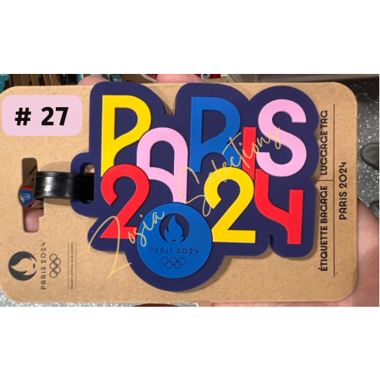 《🇫🇷2024法國巴黎奧運限定》現貨 #27-2024奧運紀念款 藍色底 行李吊牌 奧運項目 旅行吊牌-規格圖4