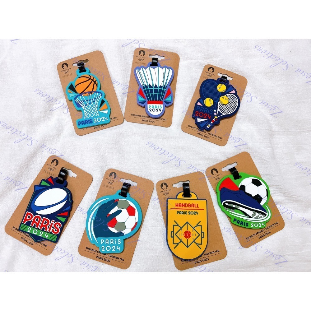 《🇫🇷2024法國巴黎奧運限定》現貨 #18-羽球 行李吊牌 羽毛球 球類運動 奧運項目 旅行吊牌-細節圖3