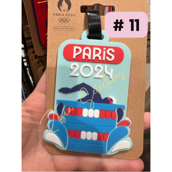 《🇫🇷2024法國巴黎奧運限定》現貨 #11-游泳 行李吊牌 水上運動 自由式 仰泳 蝶泳 奧運項目 旅行吊牌-規格圖3