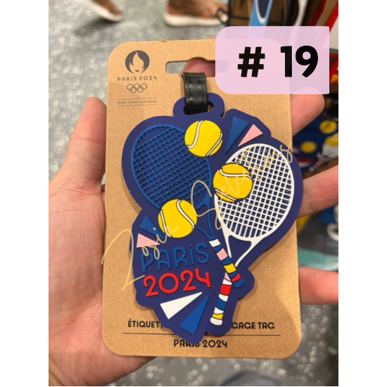 《🇫🇷2024法國巴黎奧運限定》現貨 #19-網球 行李吊牌  球類運動 奧運項目 旅行吊牌-規格圖4