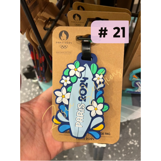《🇫🇷2024法國巴黎奧運限定》現貨#21- 衝浪 行李吊牌  水上運動 奧運項目 衝浪板 旅行吊牌-規格圖3