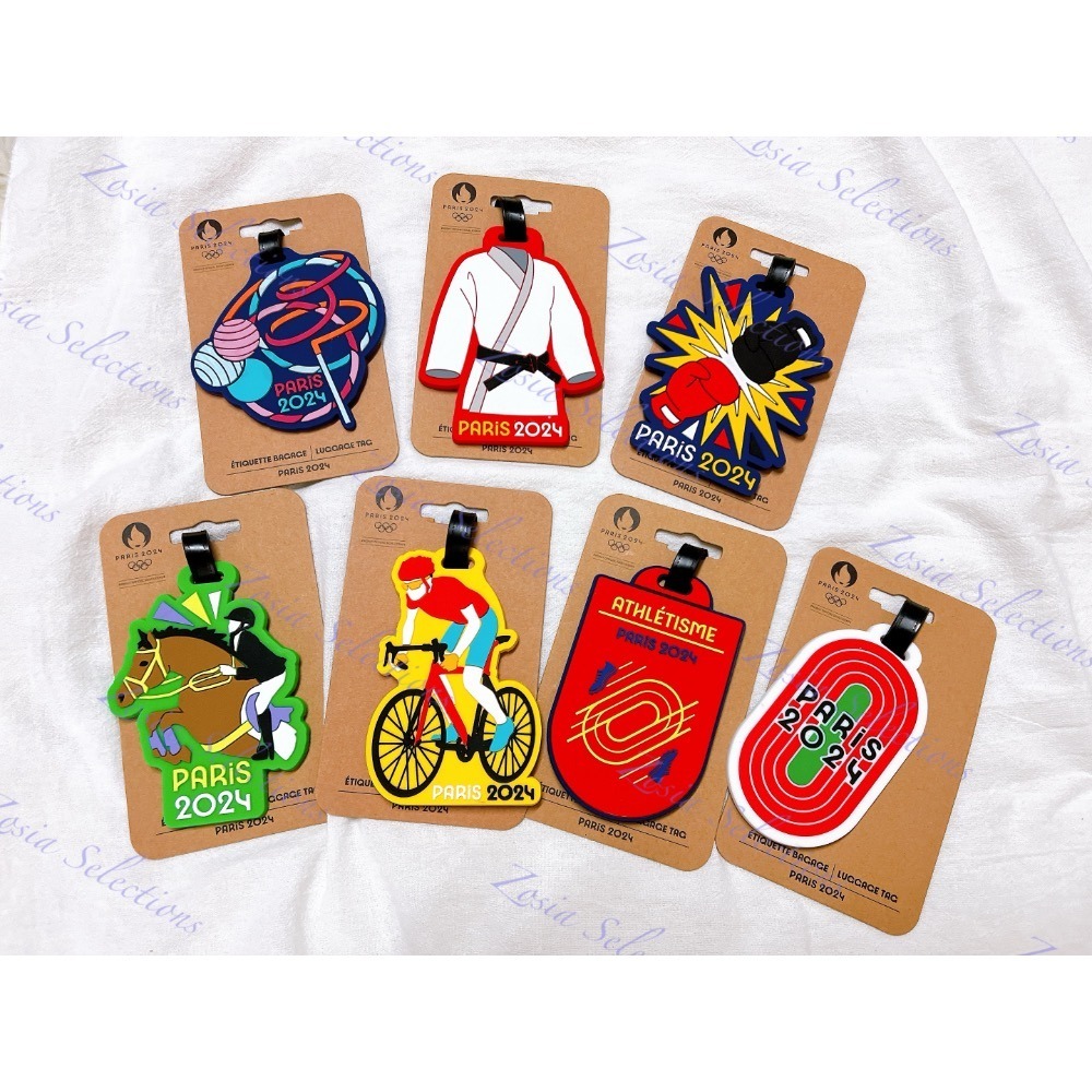 《🇫🇷2024法國巴黎奧運限定》現貨#23-田徑比賽 行李吊牌 田賽 徑賽 全能 馬拉松 競走 奧運項目 旅行吊牌-細節圖2