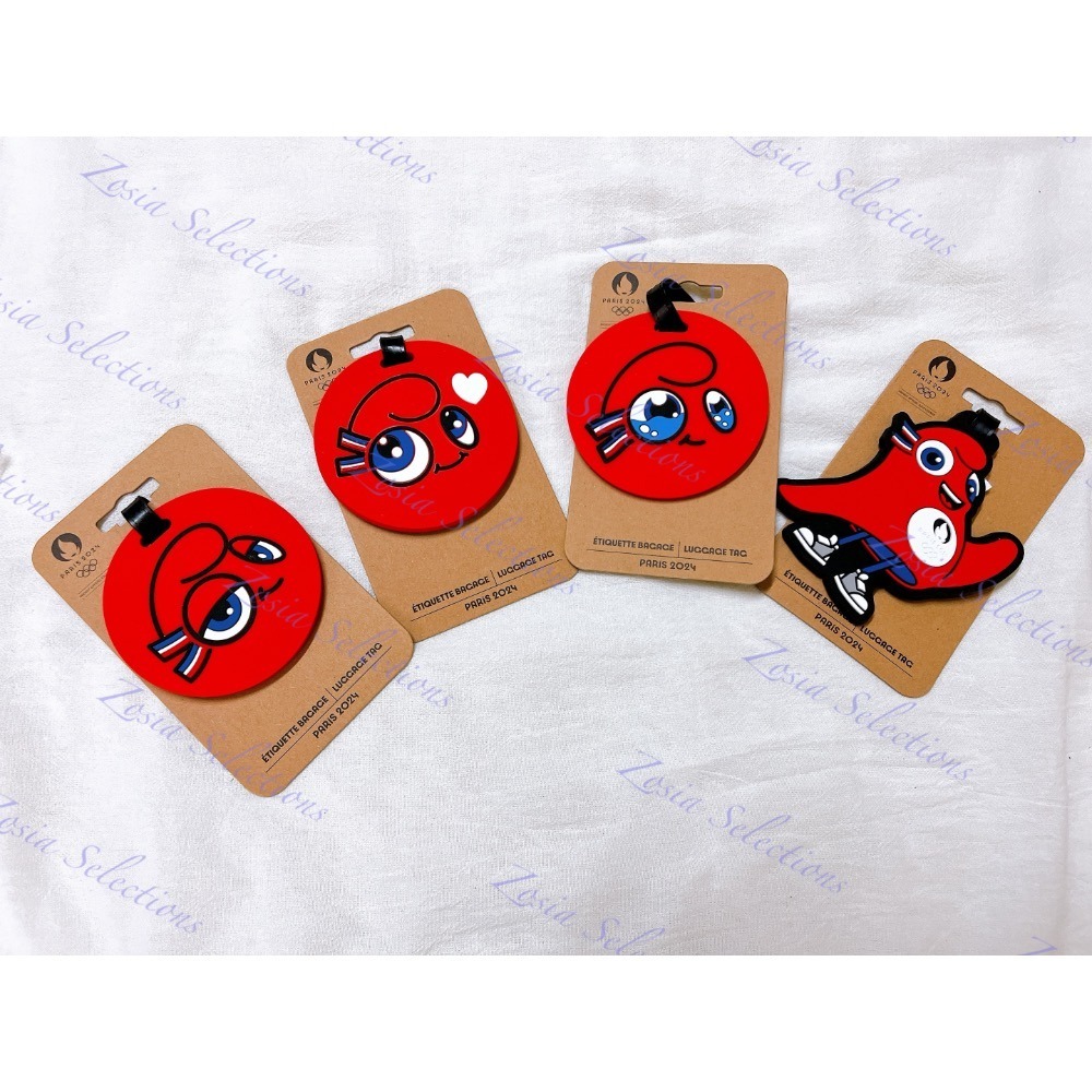 《🇫🇷2024法國巴黎奧運限定》現貨 #6-弗里吉揮手 行李吊牌 奧運吉祥物 Phryge 旅行吊牌-細節圖3