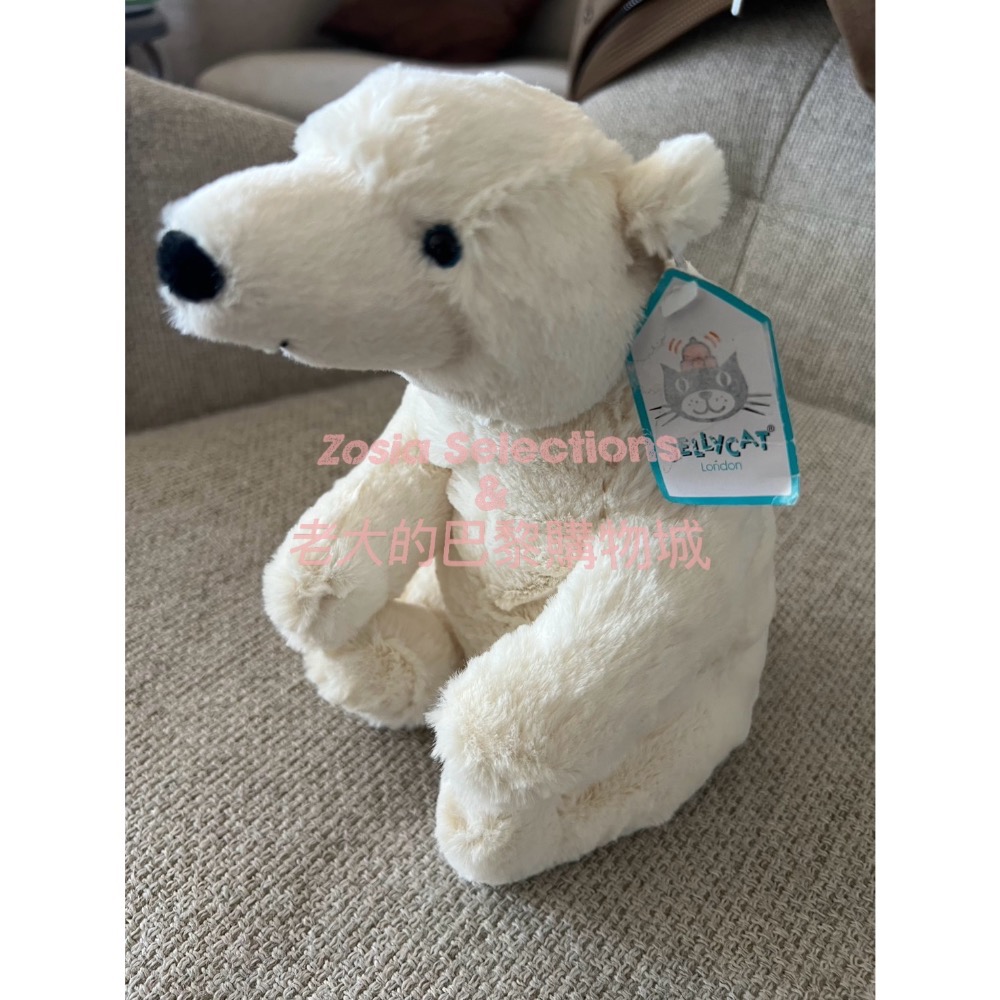 🇫🇷法國直送 Jellycat✨稀有款 絕版北極熊娃娃 ( Small ) Elwin Polar Bear退休款-細節圖4