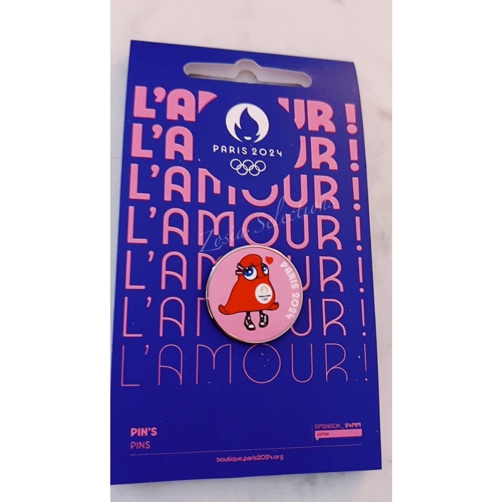 《🇫🇷法國直送-2024巴黎奧運限定》B-弗里吉-粉紅徽章 巴黎奧運胸章 弗里吉胸章 奧運紀念品 Pin-細節圖2