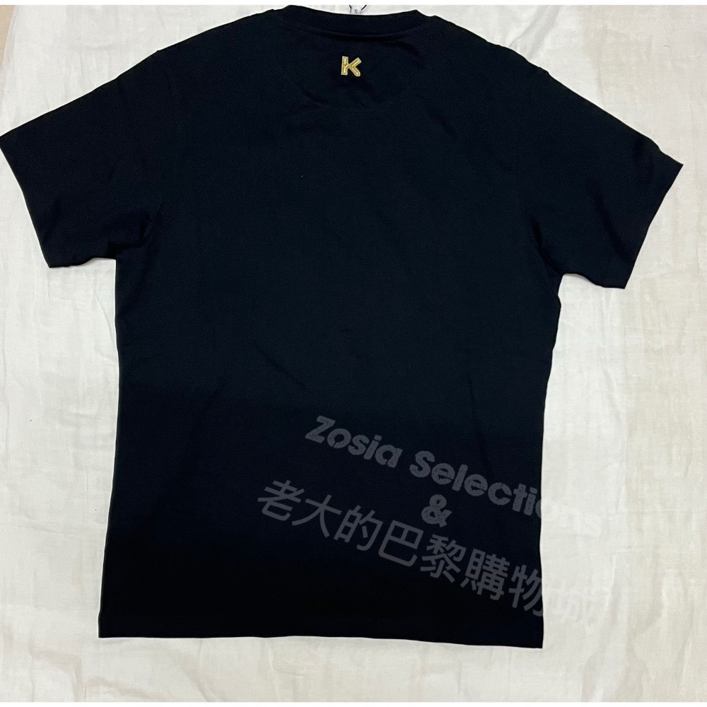 🇫🇷法國直送 Kenzo 男上衣 紅色線條 經典虎頭 黑色短袖T恤  街頭潮流 250706-細節圖5