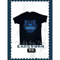 🇫🇷法國直送 Kenzo 男上衣 藍色虎頭 短袖T恤  黑色上衣 經典虎頭 街頭潮流250706