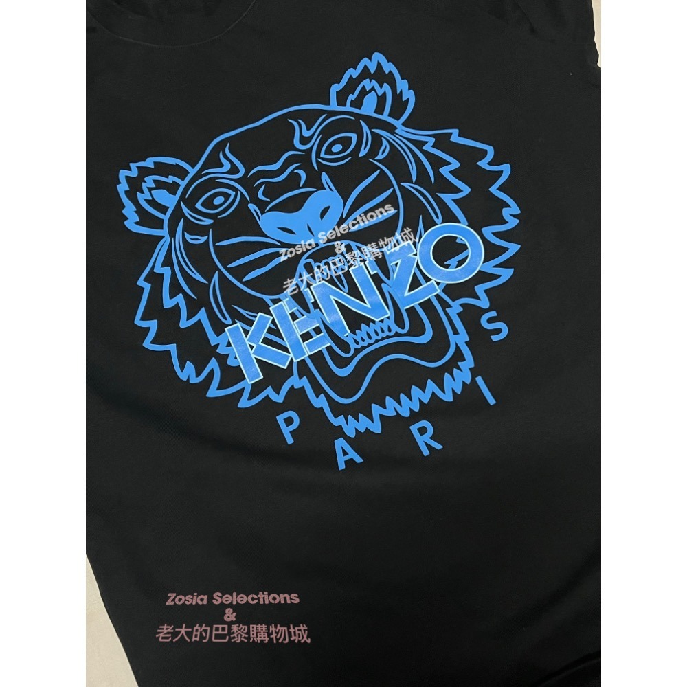 🇫🇷法國直送 Kenzo 男上衣 藍色虎頭 短袖T恤  黑色上衣 經典虎頭 街頭潮流250706-細節圖2
