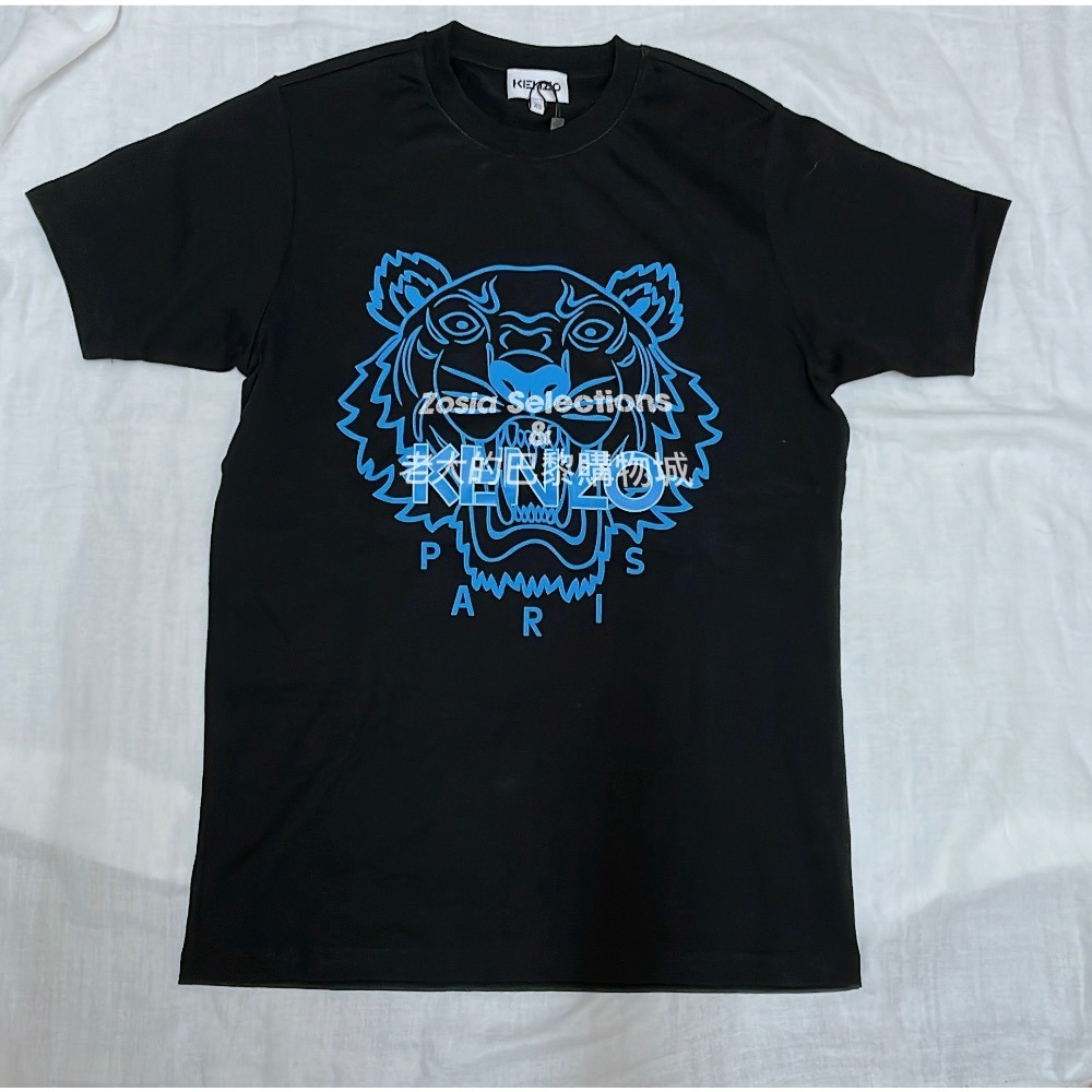 🇫🇷法國直送 Kenzo 男上衣 藍色虎頭 短袖T恤  黑色上衣 經典虎頭 街頭潮流250706-細節圖3
