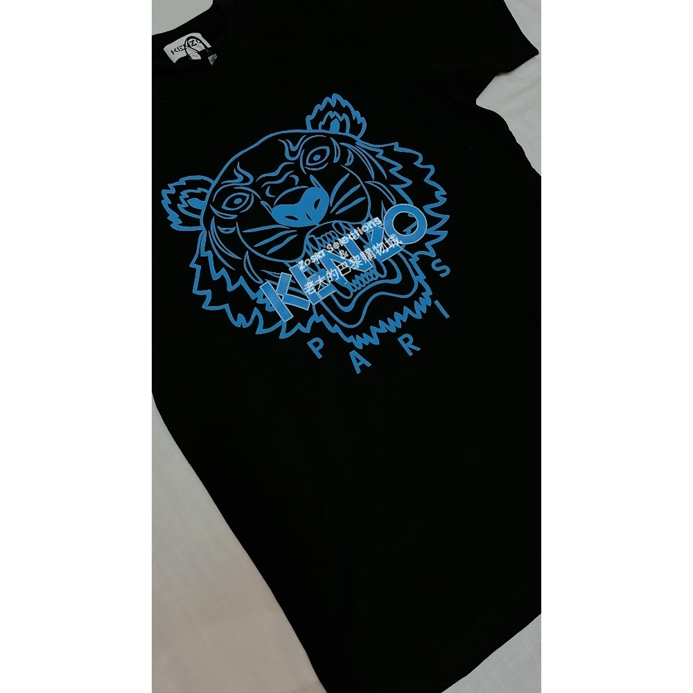 🇫🇷法國直送 Kenzo 男上衣 藍色虎頭 短袖T恤  黑色上衣 經典虎頭 街頭潮流250706-細節圖4