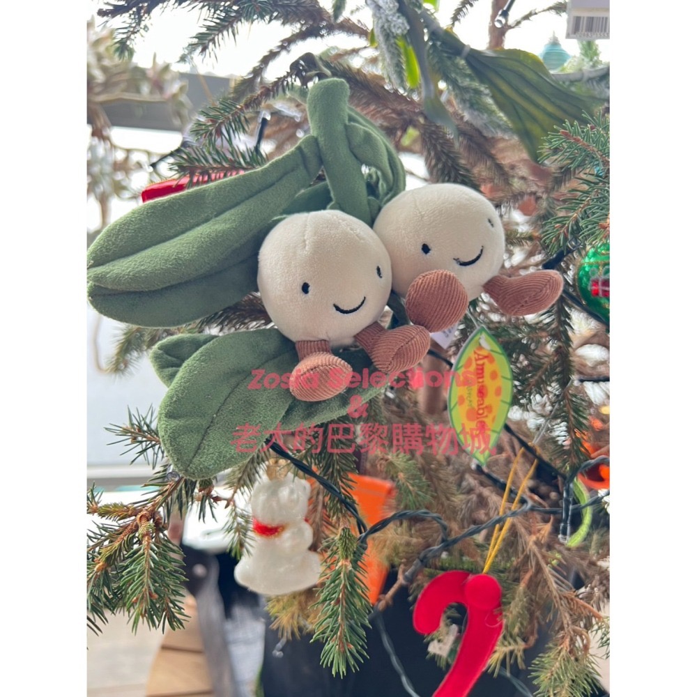 🇫🇷法國直送 Jellycat ✨稀有款 槲寄生吊飾 Mistletoe 絕版聖誕樹吊飾 退休款 裝飾品 [預購]-細節圖2