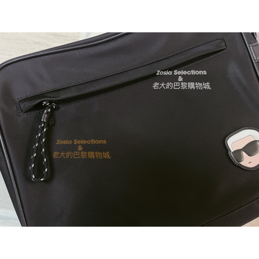 🇫🇷法國直送 Karl 卡爾Logo包包 書包 斜背包 拉鍊包包 可調背帶長度 Karl Lagerfeld包包-細節圖3