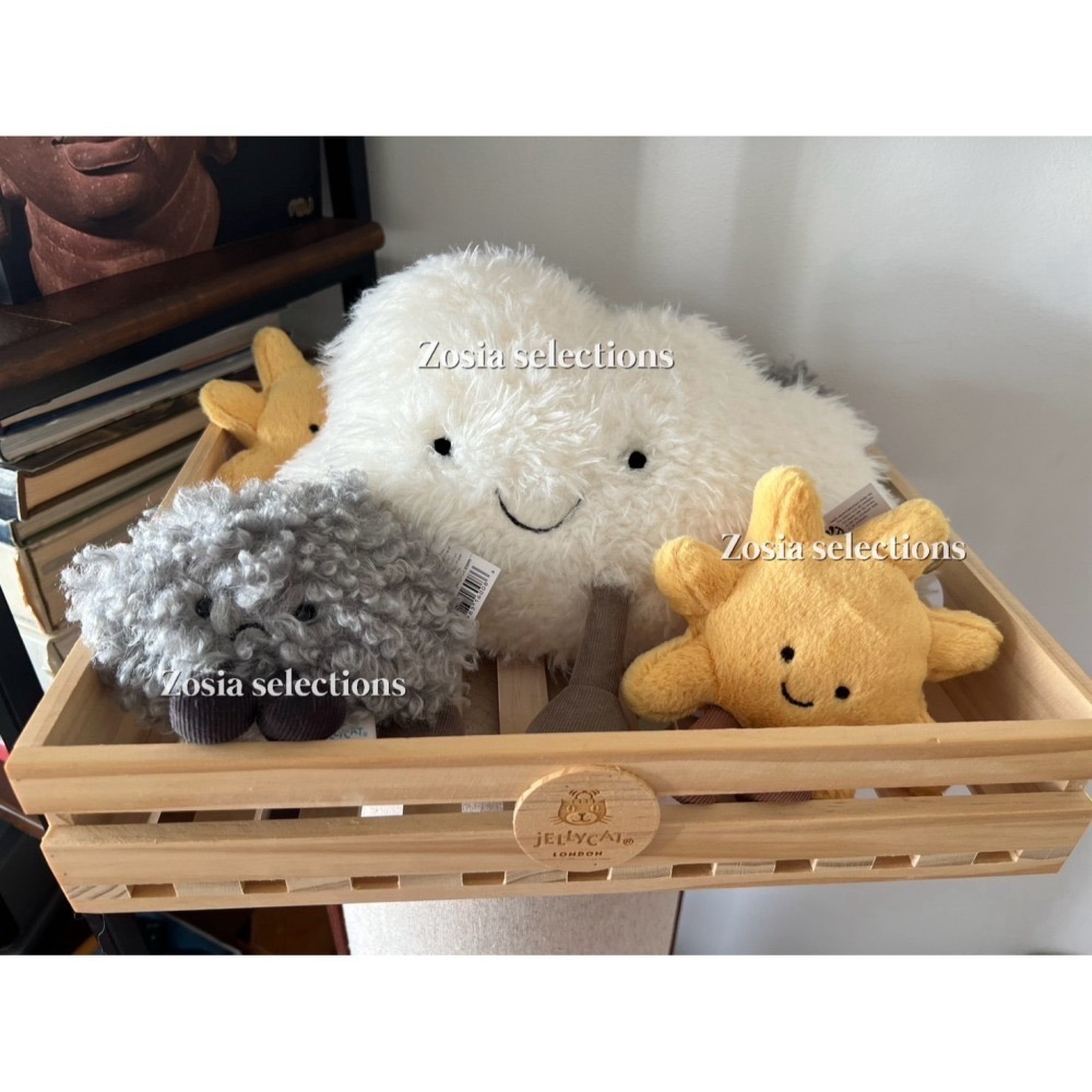 🇫🇷法國直送 Jellycat 白色雲朵 Amuseables Cloud 開心雲朵娃娃-細節圖2