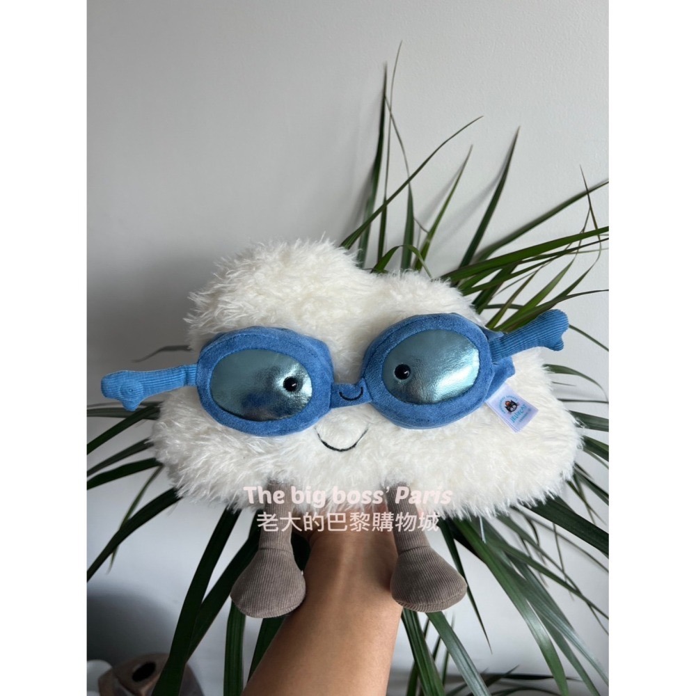 🇫🇷法國直送 Jellycat 白色雲朵 Amuseables Cloud 開心雲朵娃娃-細節圖4