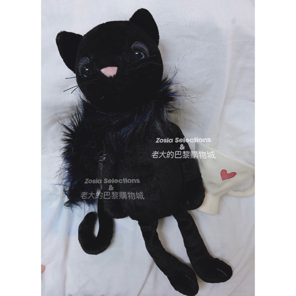 🇫🇷法國直送 Jellycat Glamorama Cat 長腿黑貓 優雅的黑貓評論家✨稀有款 絕版 退休款 娃娃-細節圖6