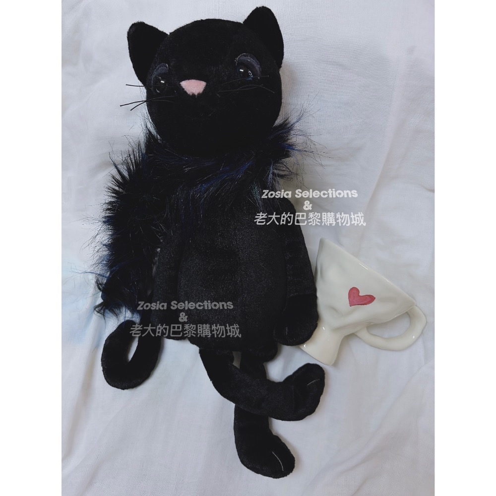 🇫🇷法國直送 Jellycat Glamorama Cat 長腿黑貓 優雅的黑貓評論家✨稀有款 絕版 退休款 娃娃-細節圖7
