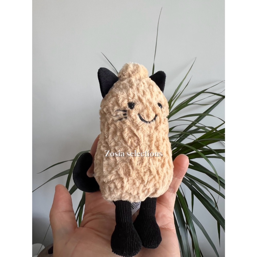 🇫🇷法國直送 Jellycat 貓咪花生 Amuseables Peanut＇Cat＇花生貓咪 萬聖節搞怪娃娃玩偶-細節圖3