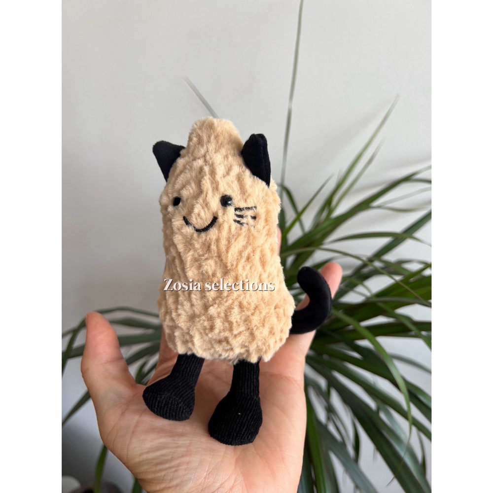 🇫🇷法國直送 Jellycat 貓咪花生 Amuseables Peanut＇Cat＇花生貓咪 萬聖節搞怪娃娃玩偶-細節圖4