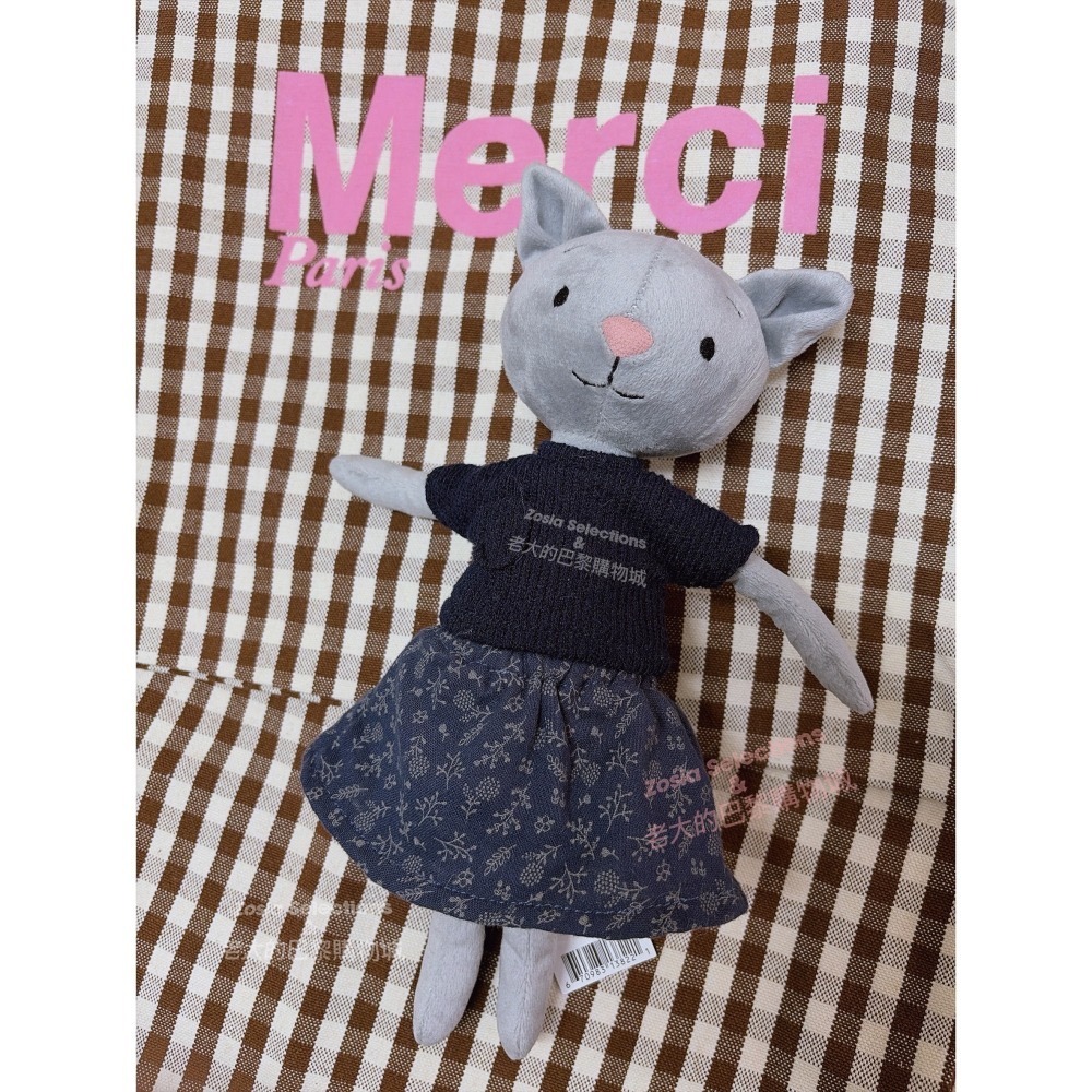 🇫🇷法國直送 Jellycat 優雅的灰貓小姐 Coquette Cutie Cat 退休款 稀有款 娃娃玩偶-細節圖2