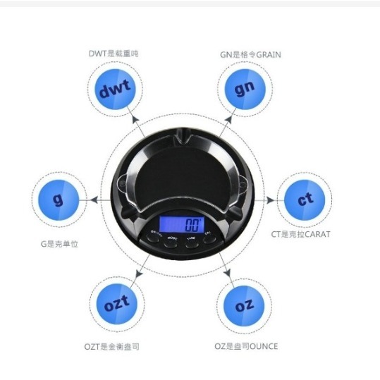 現貨 菸灰缸造型電子秤 高質感珠寶秤 高精度電子秤 迷你秤 造型秤 電子磅秤 迷你隨身秤 掌上型秤-細節圖5