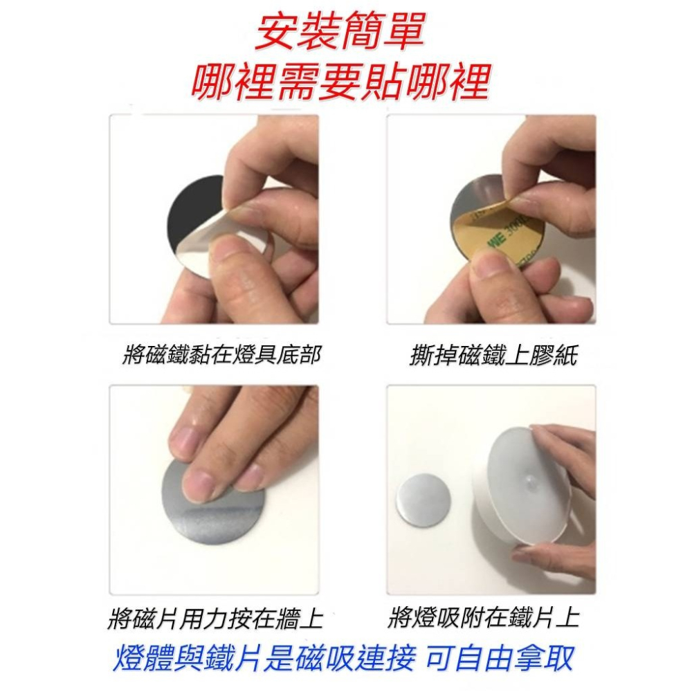 現貨 人體感應小夜燈 8顆LED USB充電 磁吸感應燈 夜燈 床頭燈 照明燈 燈 小夜燈 應急燈 車庫燈 走廊燈-細節圖4