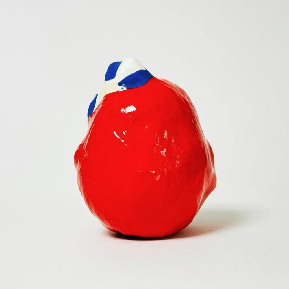 ヤチコダルマ｜𝗬𝗔𝗖𝗛𝗜𝗞𝗢 𝗗𝗔𝗥𝗨𝗠𝗔 猫かつぎ達磨 だるま 縁起物 貓咪達磨 白藍色貓咪（大）達摩 不倒翁 緣起物-細節圖8