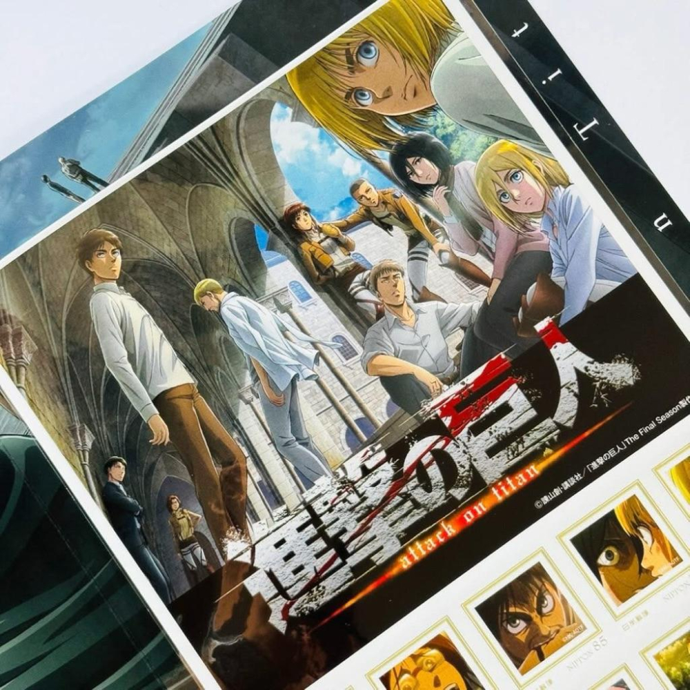 郵便局 × 進撃の巨人 特製フレーム切手 進擊的巨人 特製郵票組(𝟴𝟱円×𝟭𝟬枚) 𝗔𝘁𝘁𝗮𝗰𝗸 𝗼𝗻 𝗧𝗶𝘁𝗮𝗻-細節圖4