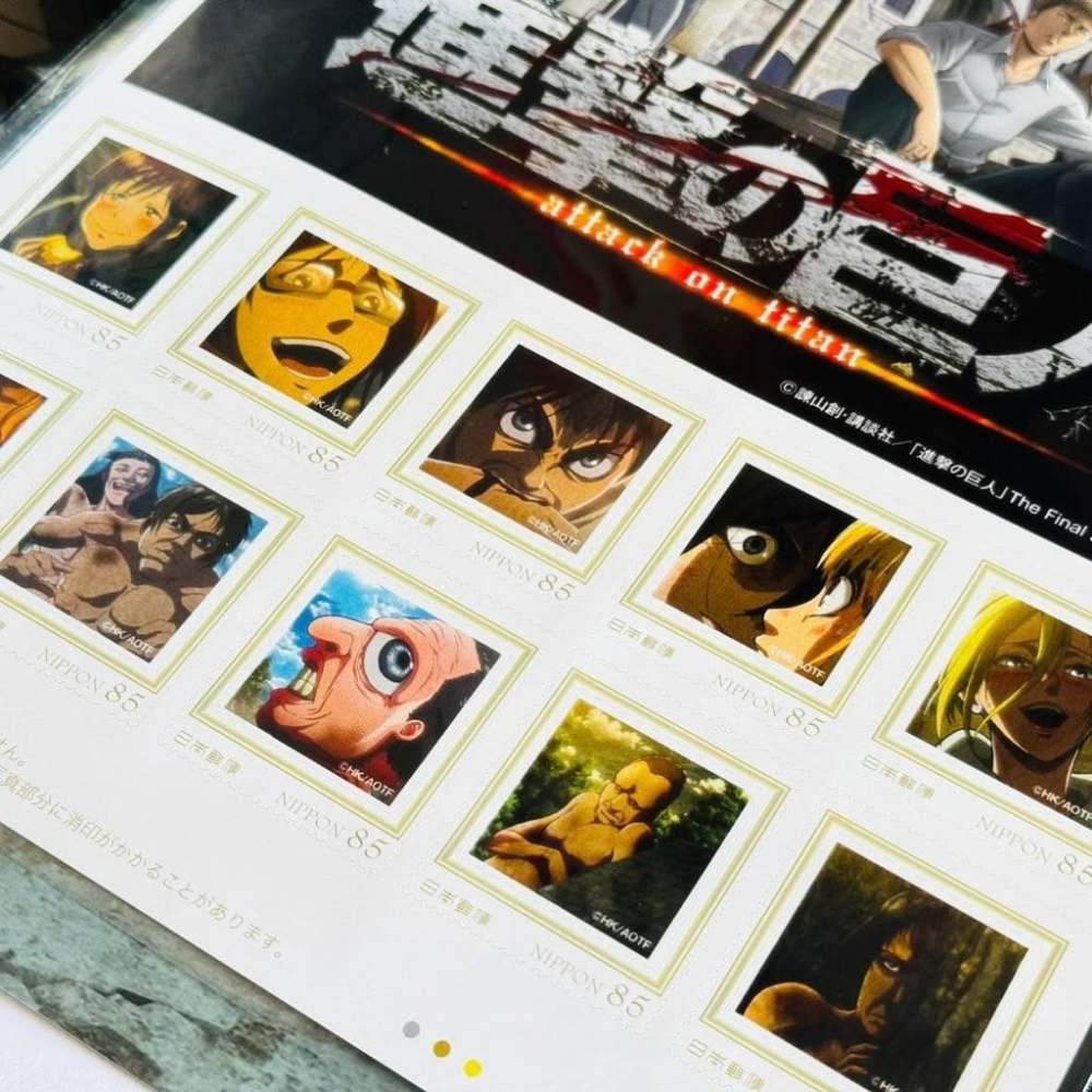 郵便局 × 進撃の巨人 特製フレーム切手 進擊的巨人 特製郵票組(𝟴𝟱円×𝟭𝟬枚) 𝗔𝘁𝘁𝗮𝗰𝗸 𝗼𝗻 𝗧𝗶𝘁𝗮𝗻-細節圖6