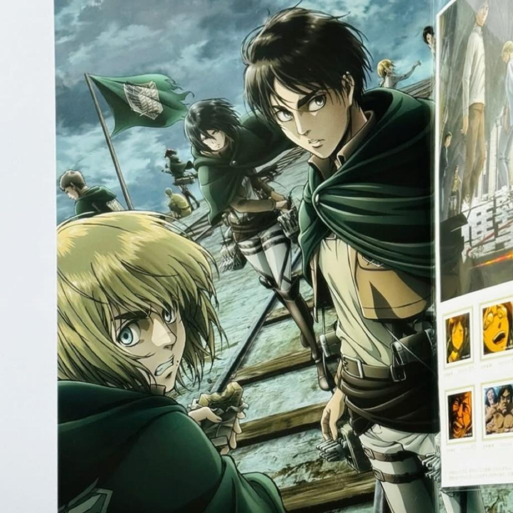 郵便局 × 進撃の巨人 特製フレーム切手 進擊的巨人 特製郵票組(𝟴𝟱円×𝟭𝟬枚) 𝗔𝘁𝘁𝗮𝗰𝗸 𝗼𝗻 𝗧𝗶𝘁𝗮𝗻-細節圖7