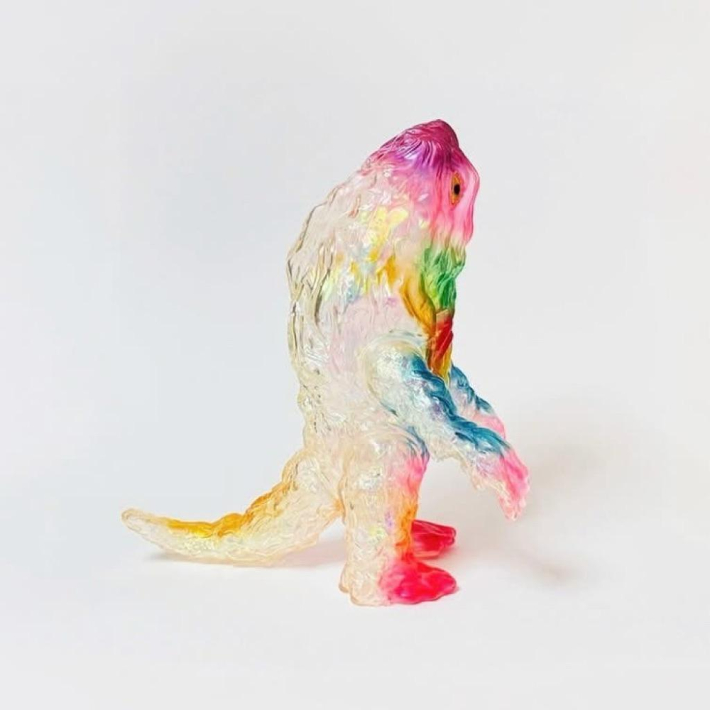 𝗕𝗨𝗟𝗟𝗠𝗔𝗥𝗞 世紀の大怪獣 ブルマァクの怪獣シリーズ ヘドラ オーロラカラー黑多拉 透明極光 哥吉拉 怪獸 軟膠玩具-細節圖6