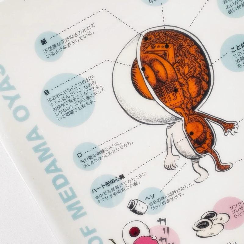 妖怪舎｜𝗬𝗼𝗸𝗮𝗶𝘀𝗵𝗮 ゲゲゲの鬼太郎 クリアファイル 目玉おやじのひみつ 目玉親父的秘密 身體解說 資料夾 眼球老爹-細節圖4