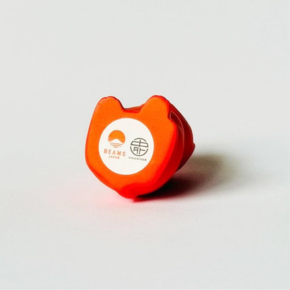 𝗕𝗘𝗔𝗠𝗦 𝗝𝗔𝗣𝗔𝗡 中外陶園 𝗖𝗛𝗨𝗚𝗔𝗜 𝗧𝗢𝗘𝗡 福𝗣𝗢𝗡! ちいさな 招き猫 橙 招財貓 橘色(小) 緣起物-細節圖9