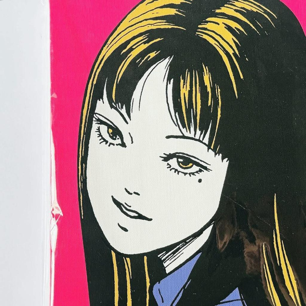 伊藤潤二 𝗝𝘂𝗻𝗷𝗶 𝗜𝘁𝗼 富江 𝟰カラーアートボード ピンク 富江 帆布畫 無框畫 粉色 𝗧𝗼𝗺𝗶𝗲-細節圖4