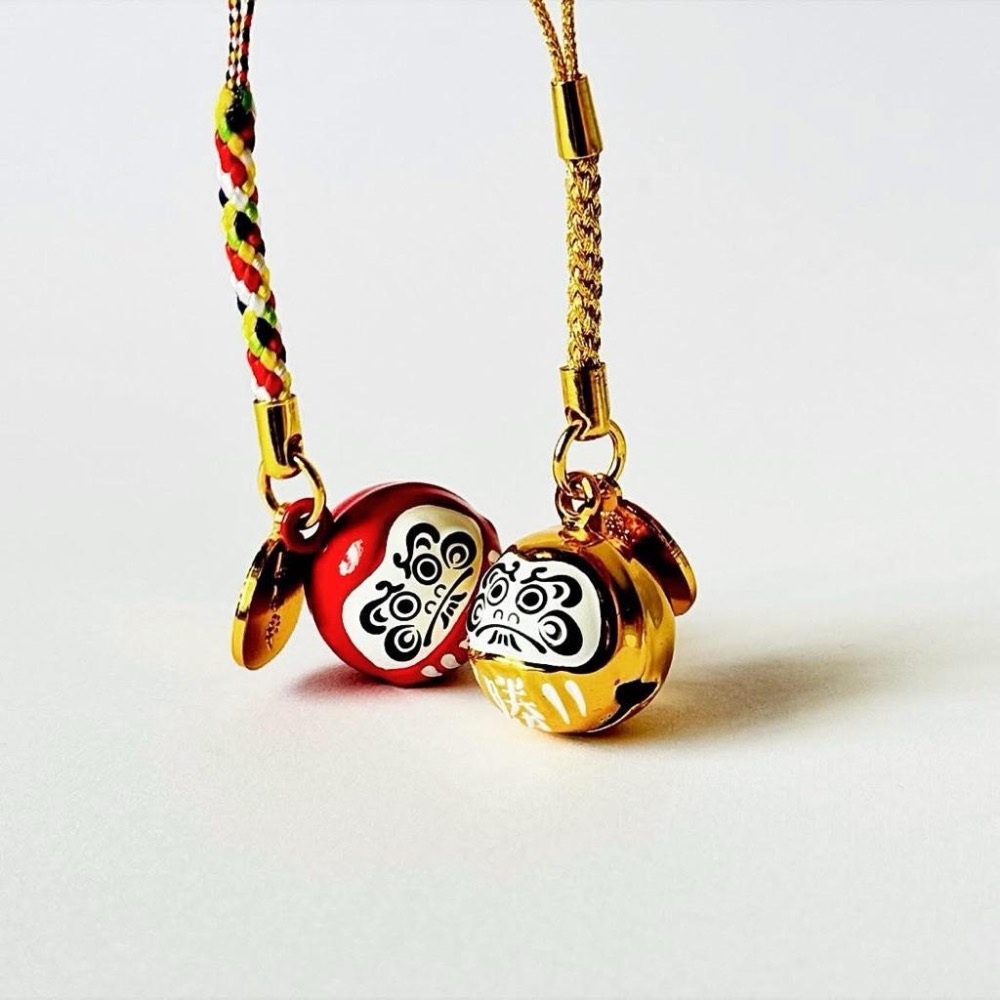 勝尾寺｜𝗞𝗮𝘁𝘀𝘂𝗼𝗷𝗶 𝗧𝗲𝗺𝗽𝗹𝗲 ダルマ鈴 赤/金 達磨鈴鐺吊飾 紅色/ 金色 だるま 𝗗𝗮𝗿𝘂𝗺𝗮-細節圖4