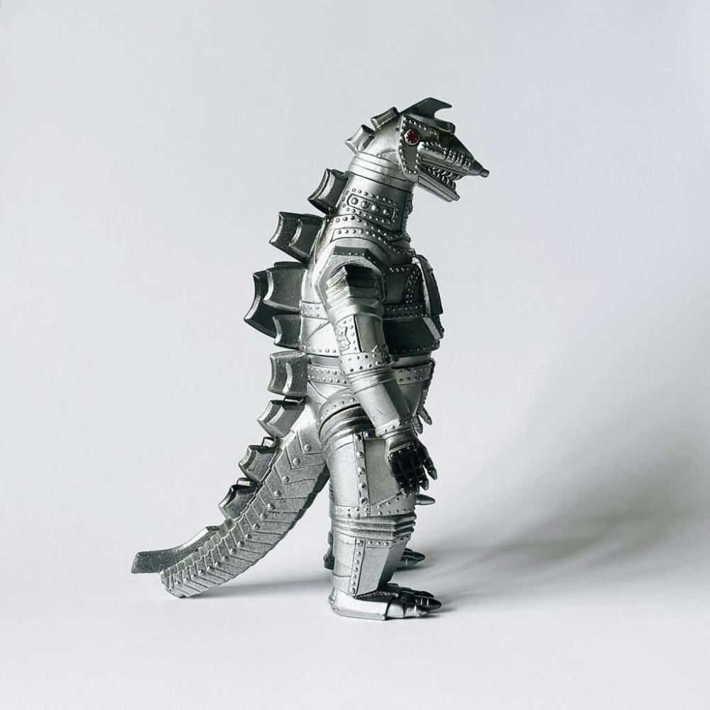 バンダイ｜𝗕𝗔𝗡𝗗𝗔𝗜  ゴジラシリーズ  メカゴジラ 𝟭𝟵𝟴𝟵年 日本製 機械哥吉拉 軟膠玩具 東寶 哥吉拉 怪獸-細節圖7