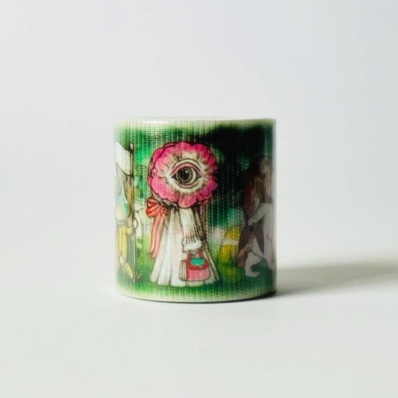 ヒグチユウコ｜𝗛𝗶𝗴𝘂𝗰𝗵𝗶 𝗬𝘂𝗸𝗼 養生テープ みんなでおでかけ 樋口裕子 膠帶 - 大家一起出門 - 日本製-細節圖4