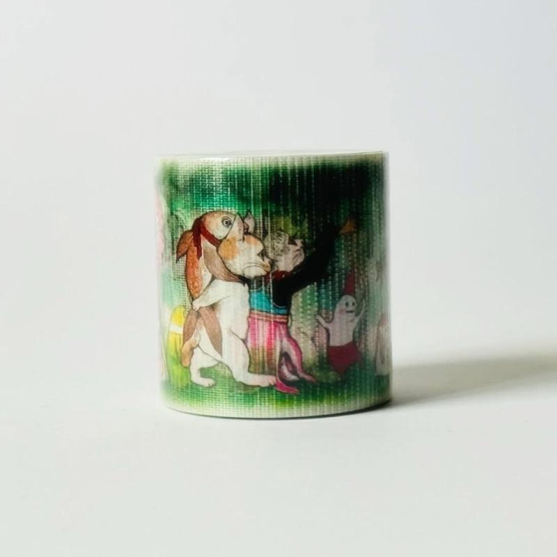 ヒグチユウコ｜𝗛𝗶𝗴𝘂𝗰𝗵𝗶 𝗬𝘂𝗸𝗼 養生テープ みんなでおでかけ 樋口裕子 膠帶 - 大家一起出門 - 日本製-細節圖5