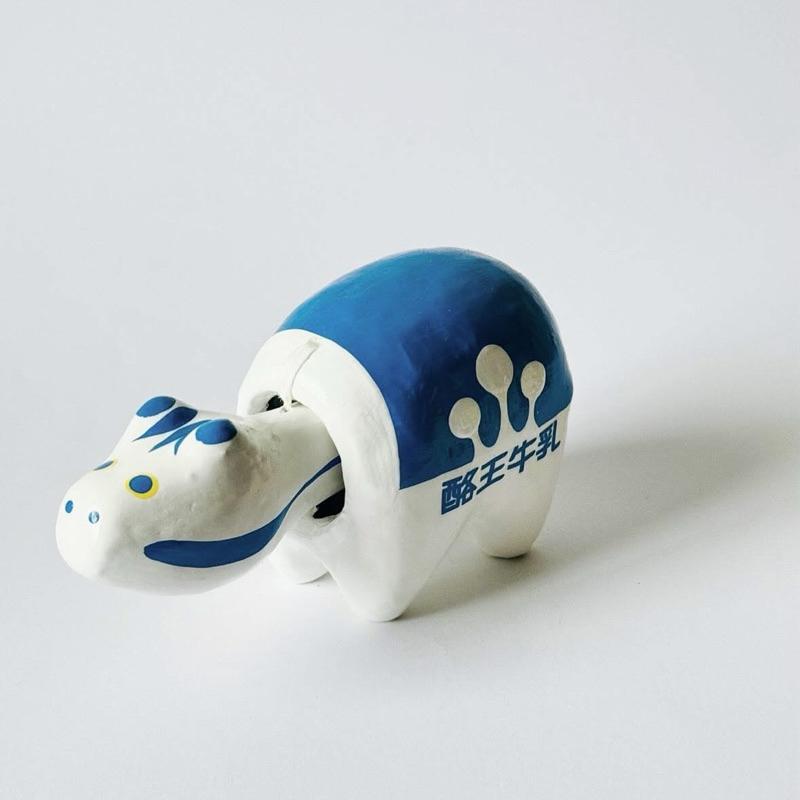 白河だるま総本舗 𝘅 酪王協同乳業株式会社 酪王牛乳べこ 白河達磨總本鋪  酪王牛乳部子 赤部子 緣起物 𝗔𝗞𝗔𝗕𝗘𝗞𝗢-細節圖3