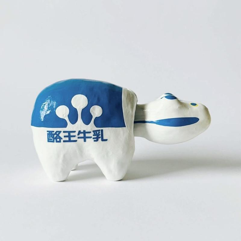 白河だるま総本舗 𝘅 酪王協同乳業株式会社 酪王牛乳べこ 白河達磨總本鋪  酪王牛乳部子 赤部子 緣起物 𝗔𝗞𝗔𝗕𝗘𝗞𝗢-細節圖4