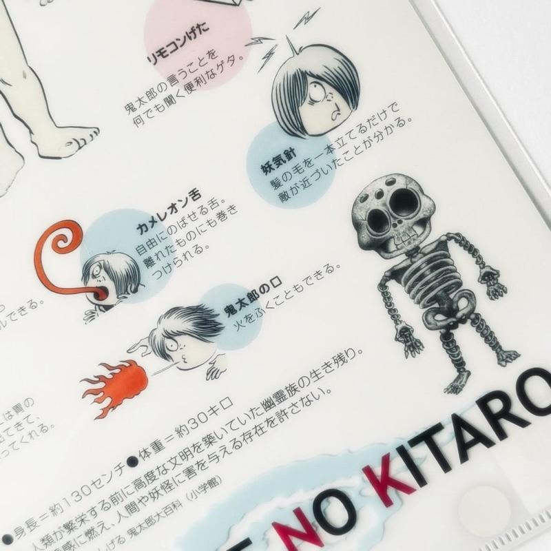 妖怪舎｜𝗬𝗼𝗸𝗮𝗶𝘀𝗵𝗮 ゲゲゲの鬼太郎 クリアファイル 鬼太郎のひみつ 鬼太郎的秘密 身體解說 資料夾 文具 雜貨-細節圖7
