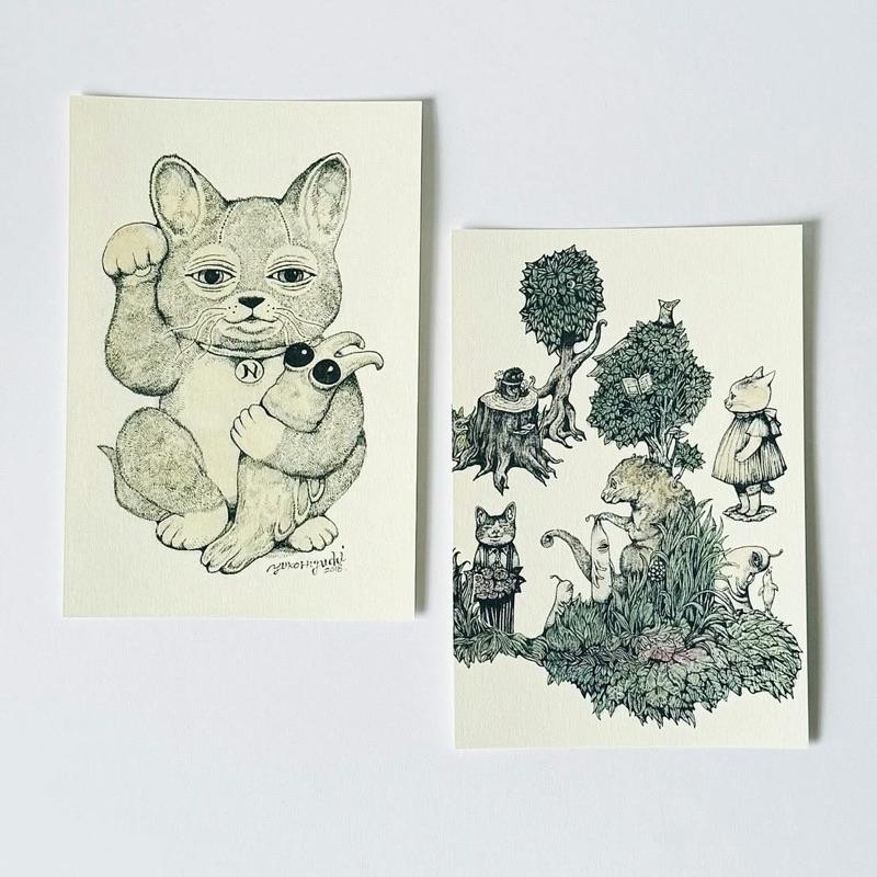 ヒグチユウコ 𝗛𝗶𝗴𝘂𝗰𝗵𝗶 𝗬𝘂𝗸𝗼 樋口裕子 明信片 布偶貓 奇蝦 𝗕𝗢𝗥𝗜𝗦 小春 瞳醬 植物 𝗣𝗼𝘀𝘁𝗰𝗮𝗿𝗱-細節圖2
